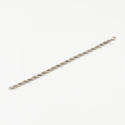 ヴィンテージ ティファニー シック ツイストロープ ブレスレット 18.4cm シルバー 18K コンビ 1990's