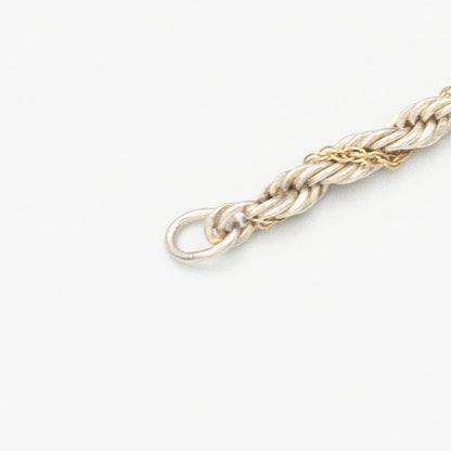ヴィンテージ ティファニー シン ツイストロープ ブレスレット 18.9cm シルバー 18K コンビ 1990's