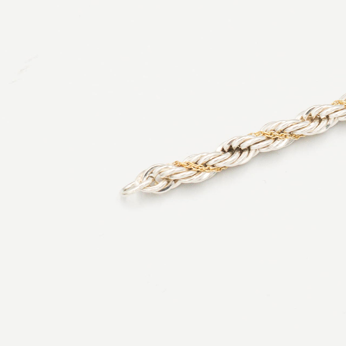 ヴィンテージ ティファニー シック ツイストロープ ブレスレット 20.6cm シルバー 18K コンビ 1990's
