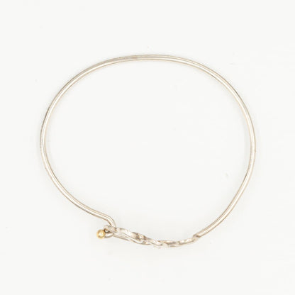 ヴィンテージ ティファニー トリプルハート バングル シルバー 18K コンビ