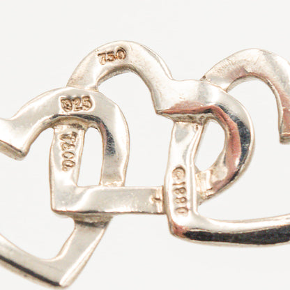 ヴィンテージ ティファニー トリプルハート バングル シルバー 18K コンビ