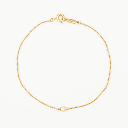 ティファニー ダイヤモンド バイザヤード ブレスレット 18.6cm 18K