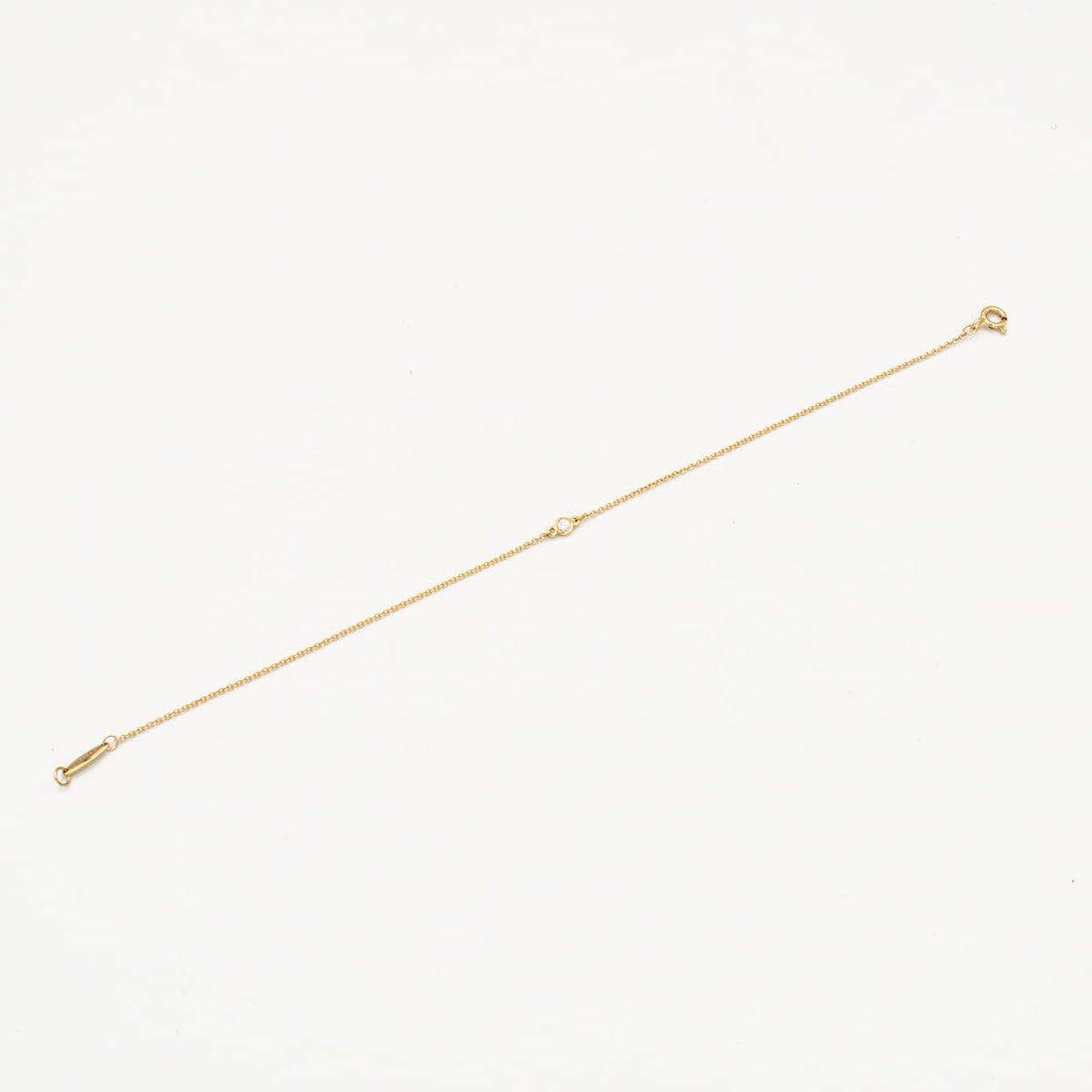 ティファニー ダイヤモンド バイザヤード ブレスレット 18.6cm 18K