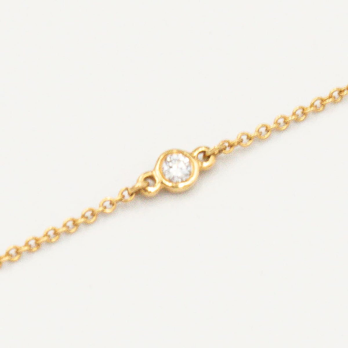 ティファニー ダイヤモンド バイザヤード ブレスレット 18.6cm 18K