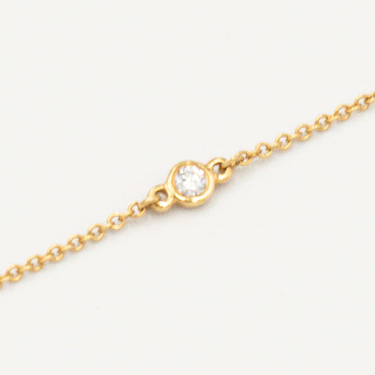 ティファニー ダイヤモンド バイザヤード ブレスレット 18.6cm 18K