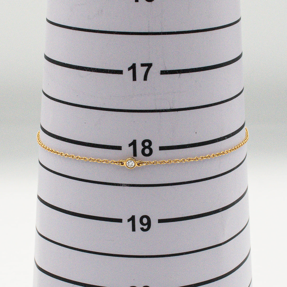 ティファニー ダイヤモンド バイザヤード ブレスレット 18.6cm 18K