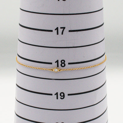 ティファニー ダイヤモンド バイザヤード ブレスレット 18.6cm 18K