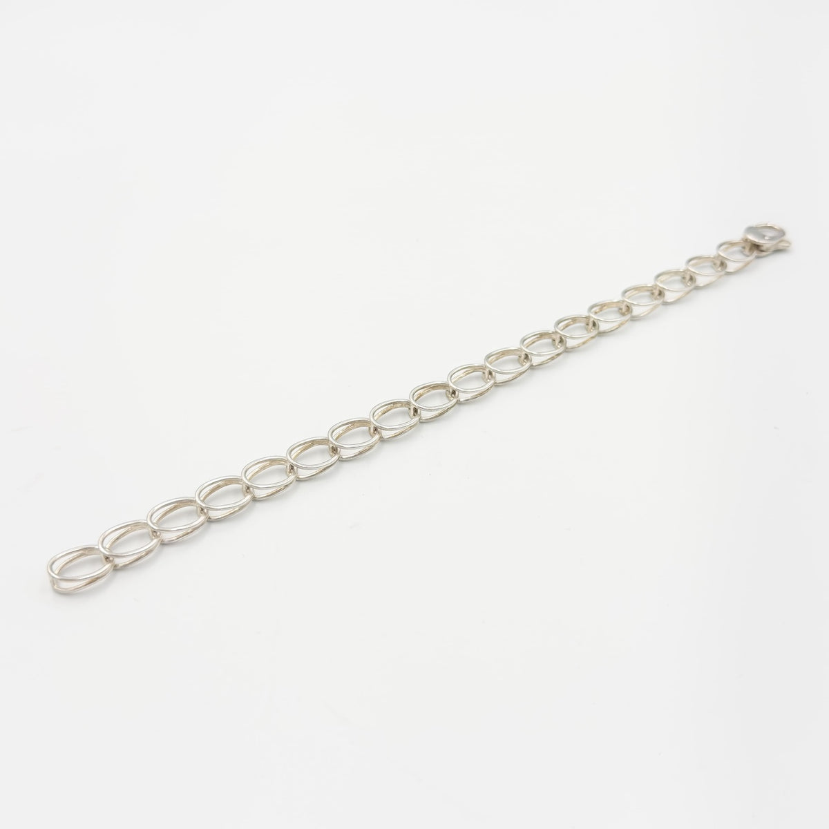 ティファニー ダブル オーバル リンク ブレスレット 19.4cm シルバー