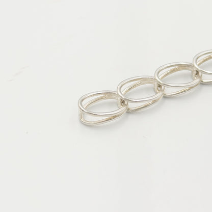 ティファニー ダブル オーバル リンク ブレスレット 19.4cm シルバー