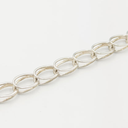 ティファニー ダブル オーバル リンク ブレスレット 19.4cm シルバー