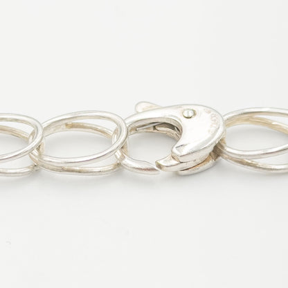 ティファニー ダブル オーバル リンク ブレスレット 19.4cm シルバー