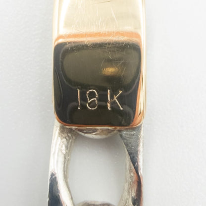 ヴィンテージ ティファニー フィガロチェーン ブレスレット 17.7cm シルバー 18K コンビ 1990's