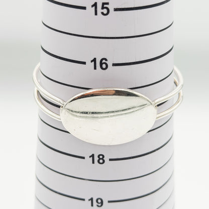 ティファニー オーバル ID バングル 19cm シルバー