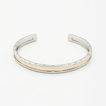 ブルガリ ビーゼロワン カフ バングル ステンレススチール 18K コンビ