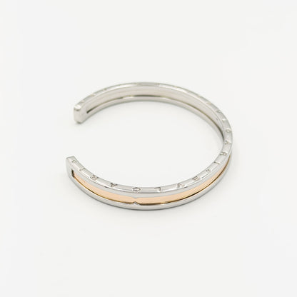 ブルガリ ビーゼロワン カフ バングル ステンレススチール 18K コンビ