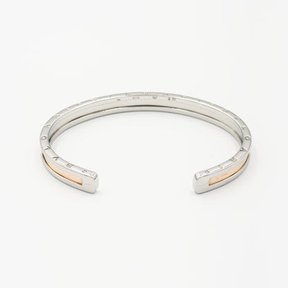 ブルガリ ビーゼロワン カフ バングル ステンレススチール 18K コンビ