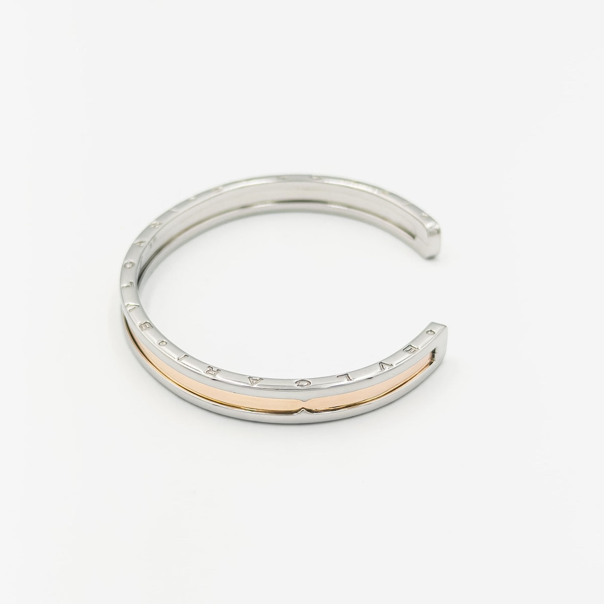 ブルガリ ビーゼロワン カフ バングル ステンレススチール 18K コンビ
