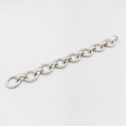 ティファニー ツイスト サークル リンク ブレスレット 19.5cm シルバー