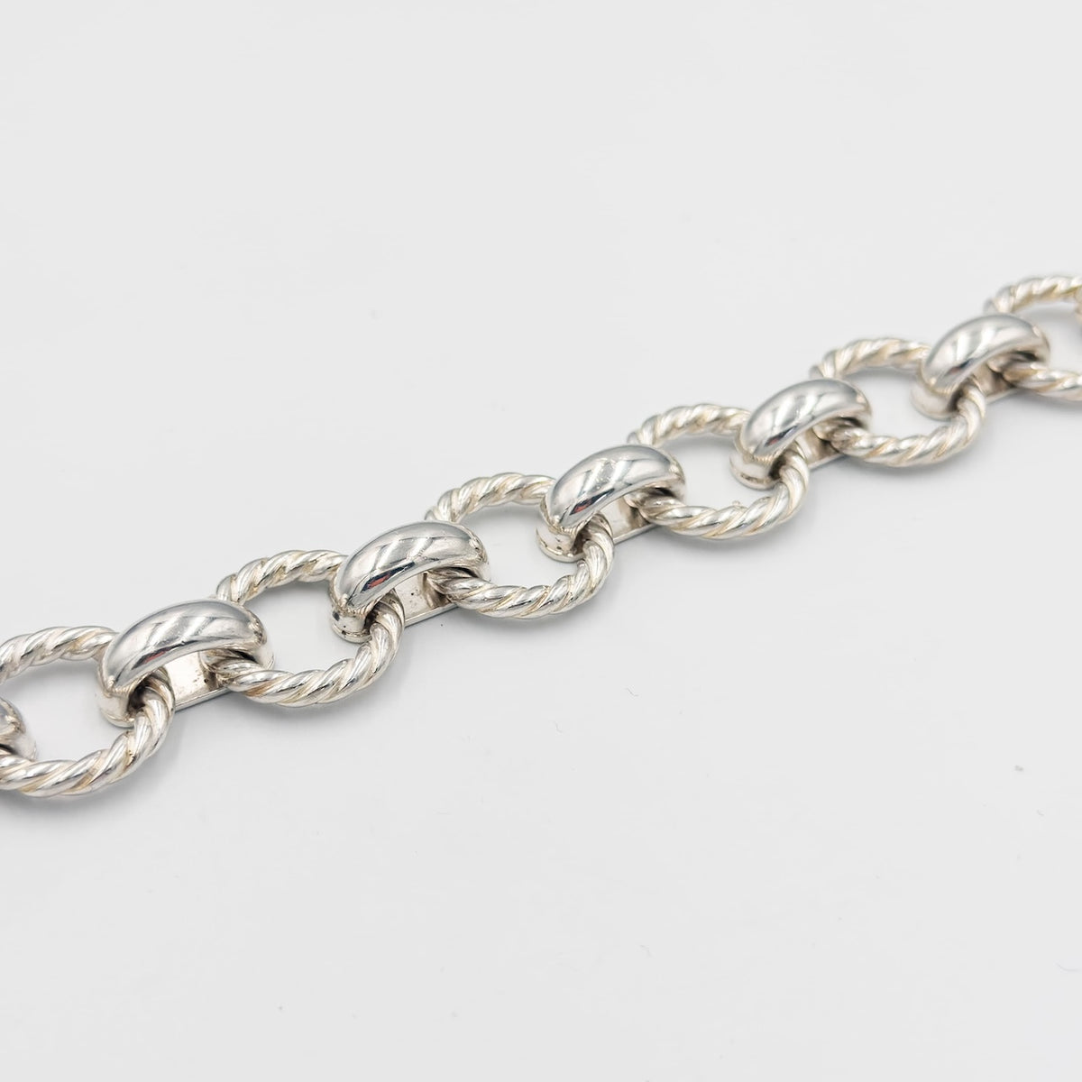 ティファニー ツイスト サークル リンク ブレスレット 19.5cm シルバー