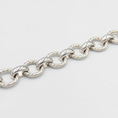 ティファニー ツイスト サークル リンク ブレスレット 19.5cm シルバー