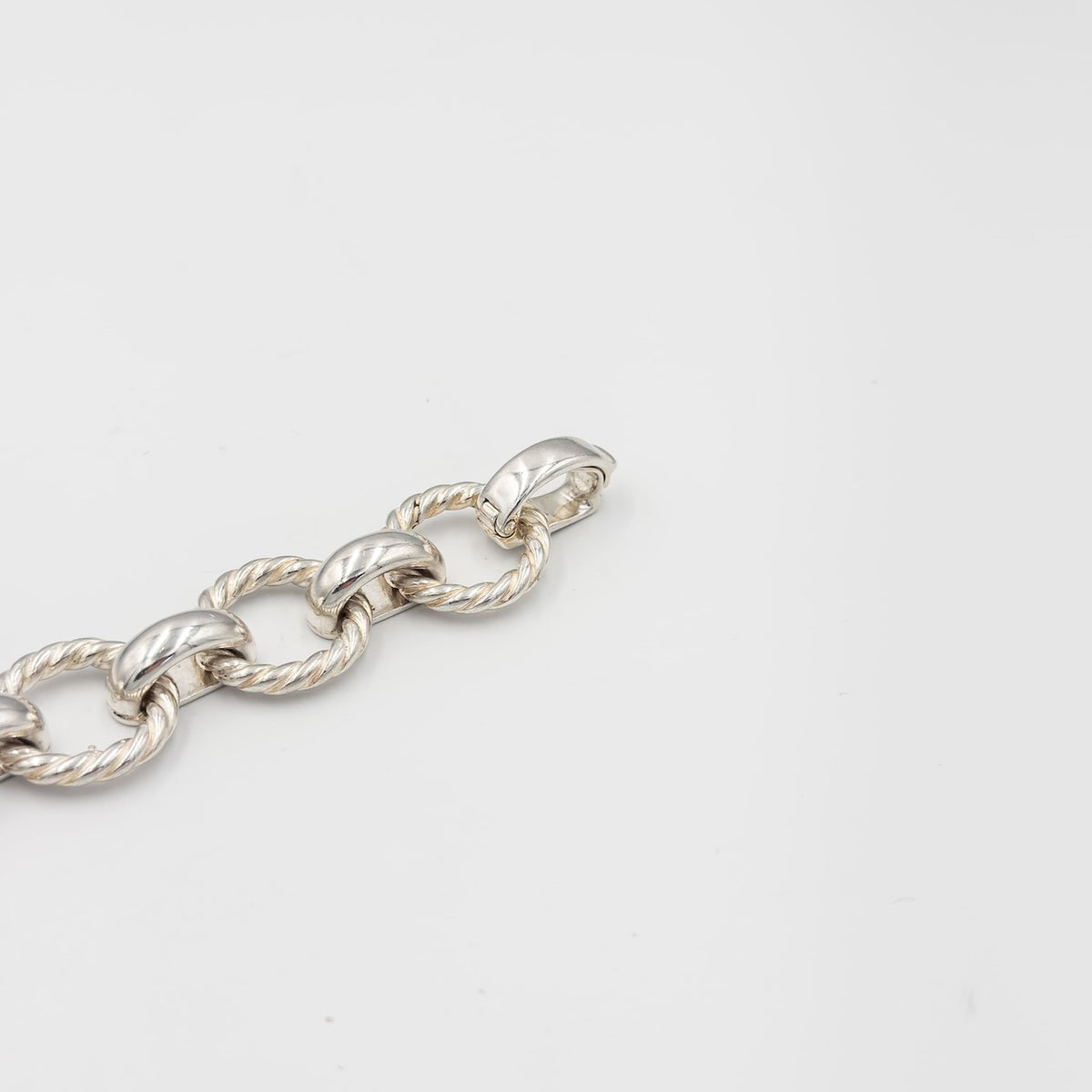 ティファニー ツイスト サークル リンク ブレスレット 19.5cm シルバー