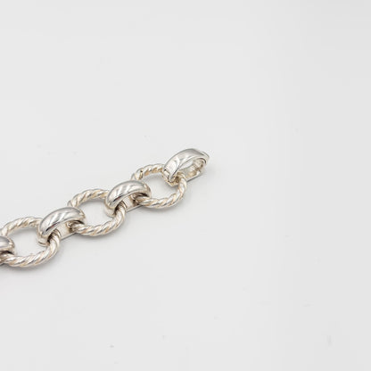 ティファニー ツイスト サークル リンク ブレスレット 19.5cm シルバー