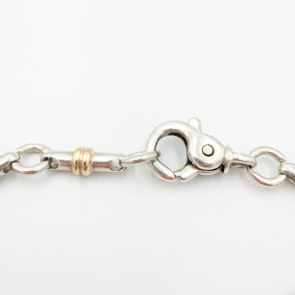 ヴィンテージ ティファニー ブライドル リンク ブレスレット 18.4cm シルバー 18K コンビ 1990's