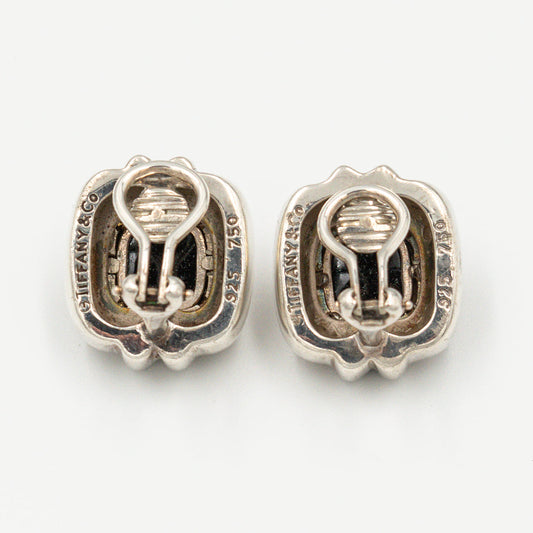 ティファニー オニキス コンビ イヤリング