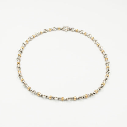 ヴィンテージ ティファニー ブライドル リンク ネックレス シルバー 18K コンビ 1990's