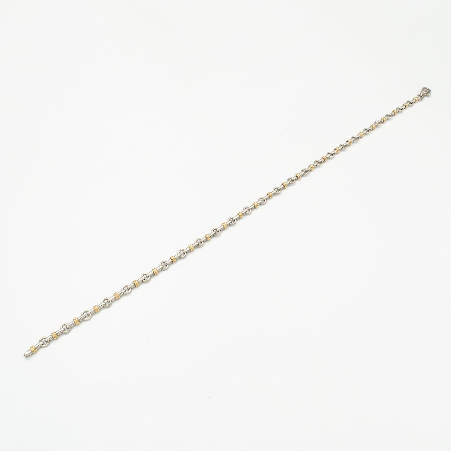 ヴィンテージ ティファニー ブライドル リンク ネックレス シルバー 18K コンビ 1990's