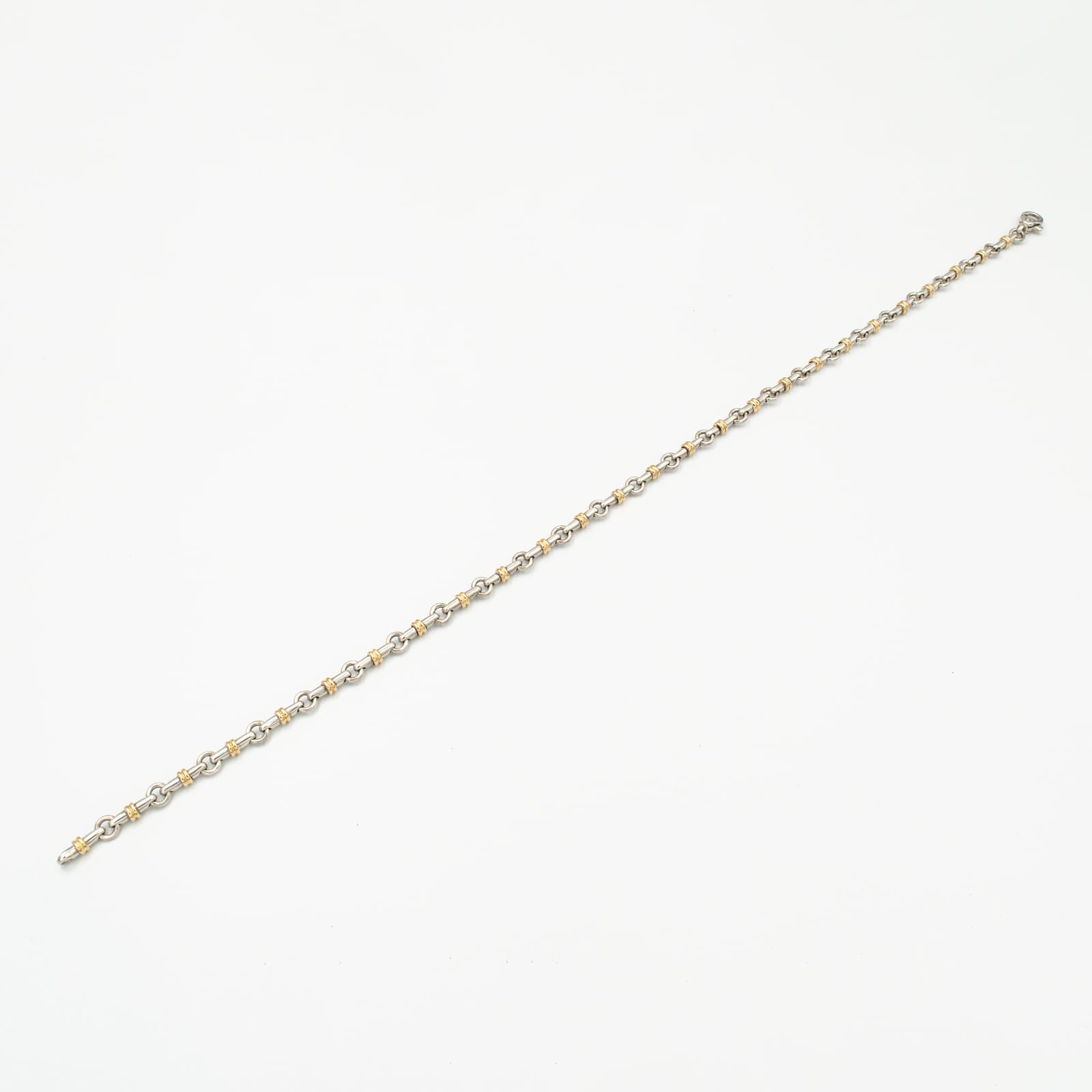 ヴィンテージ ティファニー ブライドル リンク ネックレス シルバー 18K コンビ 1990's