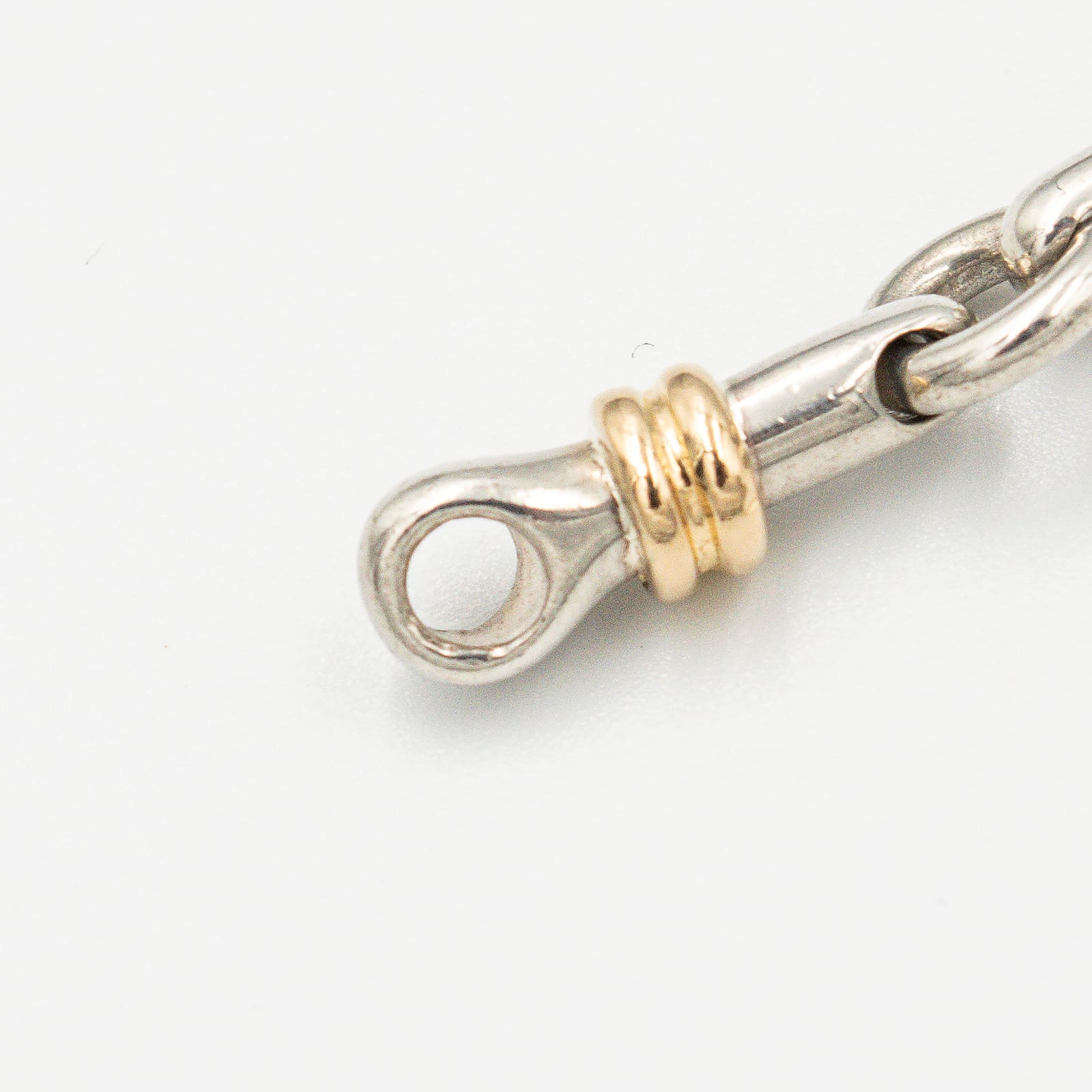 ヴィンテージ ティファニー ブライドル リンク ネックレス シルバー 18K コンビ 1990's