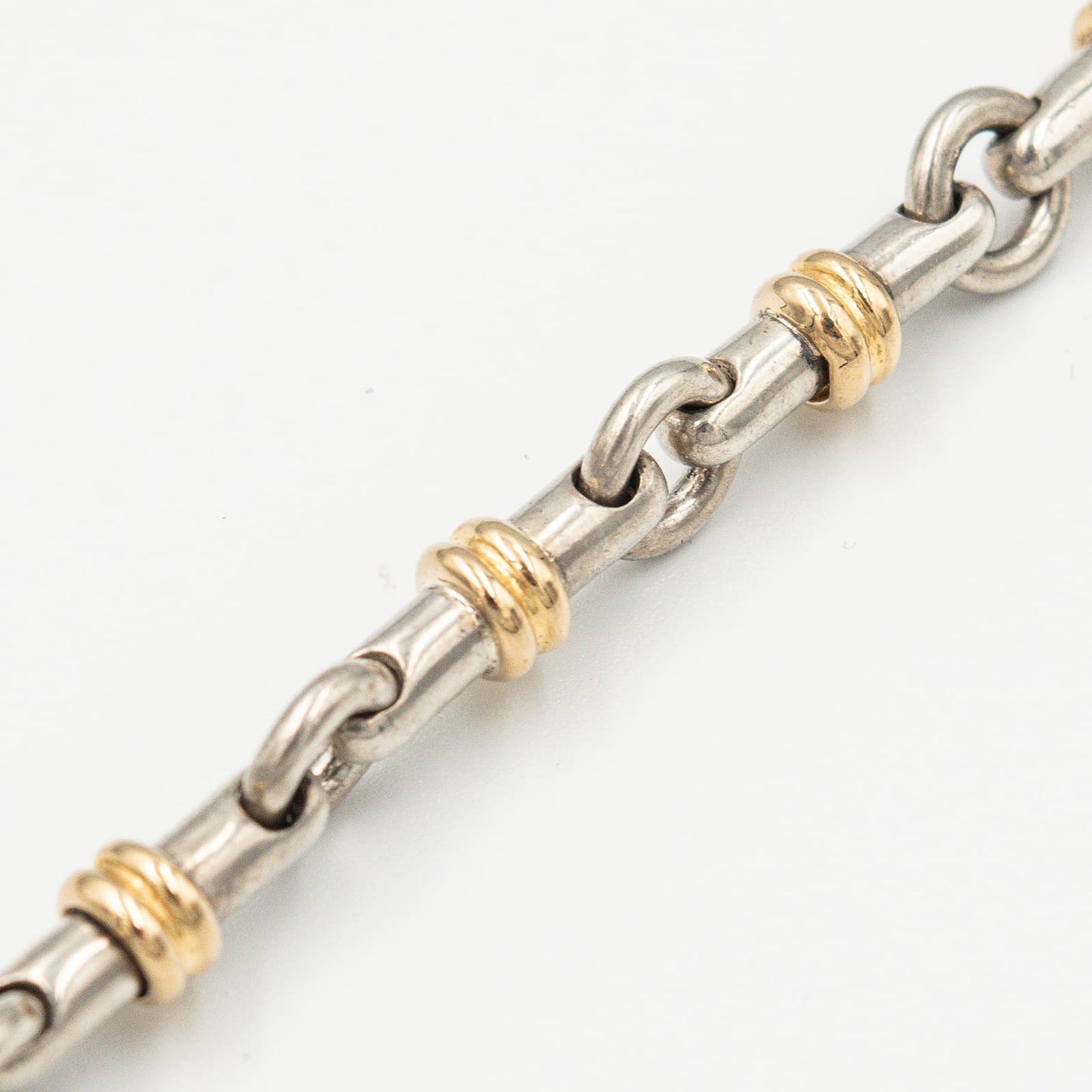 ヴィンテージ ティファニー ブライドル リンク ネックレス シルバー 18K コンビ 1990's