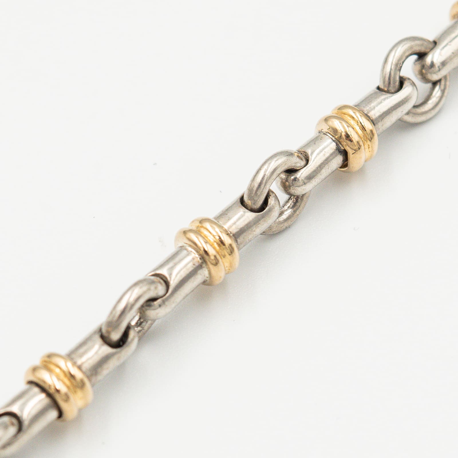 ヴィンテージ ティファニー ブライドル リンク ネックレス シルバー 18K コンビ 1990's