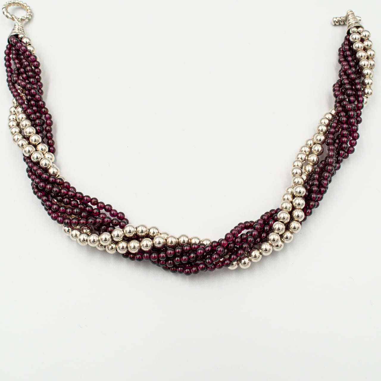 ティファニー ガーネット ビーズ トルサード ネックレス 1995