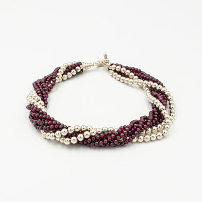 ティファニー ガーネット ビーズ トルサード ネックレス 1995