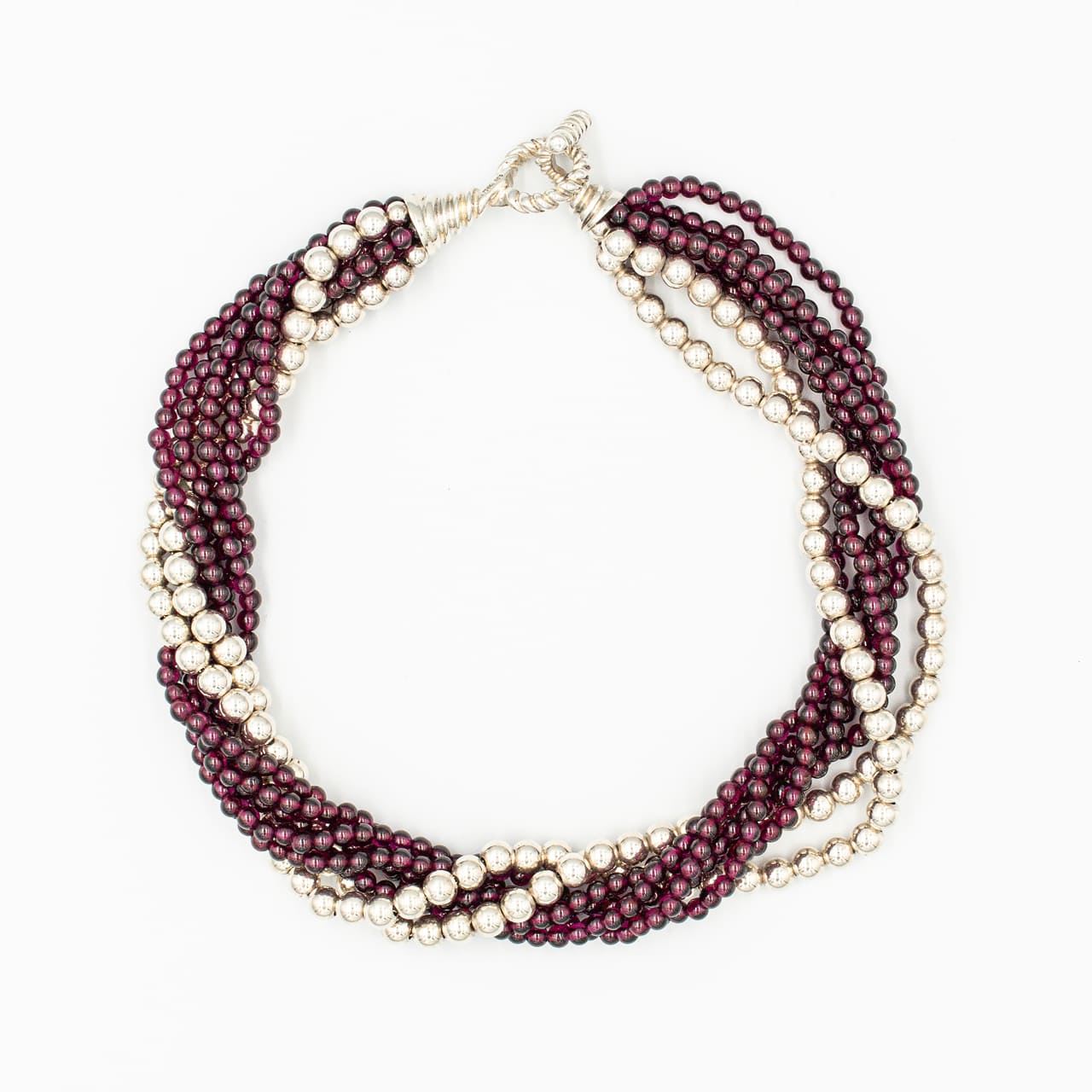 ティファニー ガーネット ビーズ トルサード ネックレス 1995