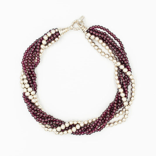 ティファニー ガーネット ビーズ トルサード ネックレス 1995