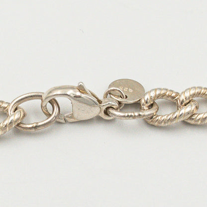 ティファニー パターンドリンク ツイストロープ ネックレス