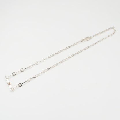 エルメス ケリー シェーヌ ネックレス 87.4cm シルバー