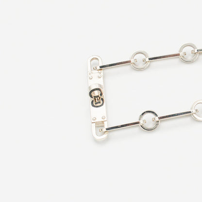 エルメス ケリー シェーヌ ネックレス 87.4cm シルバー