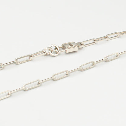 エルメス ケリー シェーヌ ネックレス 87.4cm シルバー