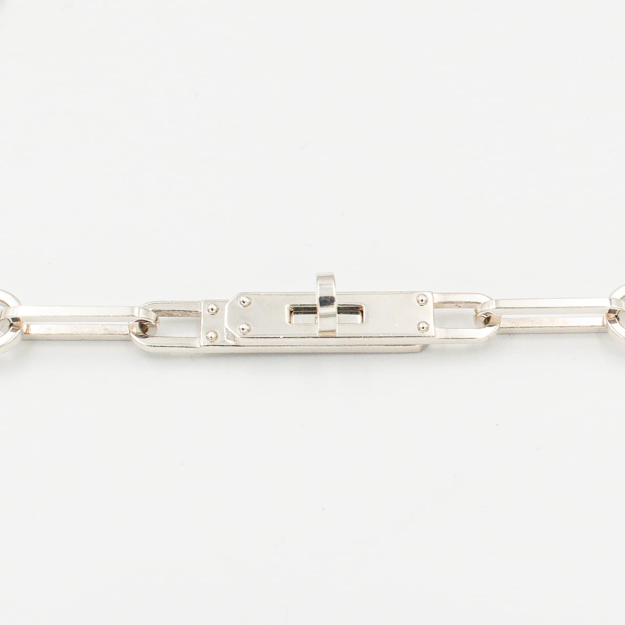 エルメス ケリー シェーヌ ネックレス 87.4cm シルバー