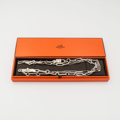 エルメス ケリー シェーヌ ネックレス 87.4cm シルバー