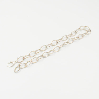ティファニー ツイスト オーバル リンク ネックレス 46.8cm シルバー