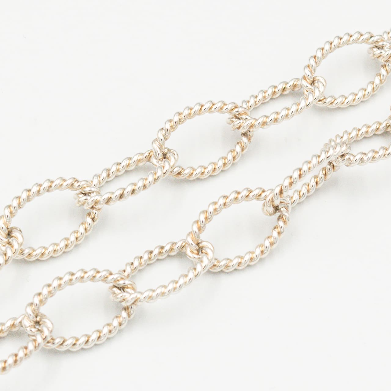 ティファニー ツイスト オーバル リンク ネックレス 46.8cm シルバー