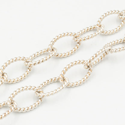 ティファニー ツイスト オーバル リンク ネックレス 46.8cm シルバー
