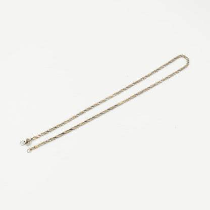 ヴィンテージ ティファニー シン ツイスト ロープ ネックレス 47.1cm シルバー 18K コンビ 1990's