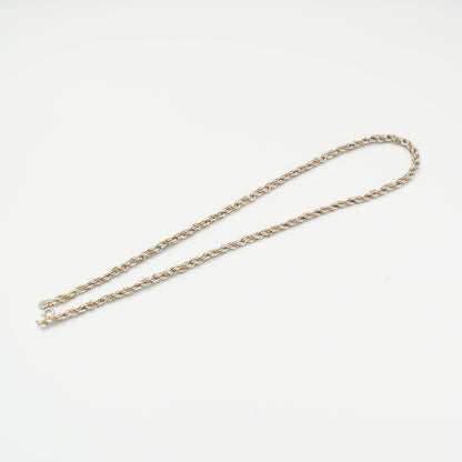 ヴィンテージ ティファニー シック ツイスト ロープ ネックレス 60.1cm シルバー 14K コンビ 1980's