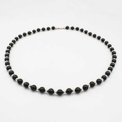 ヴィンテージ ティファニー オニキス ボール ローング ネックレス 78cm シルバー 1990's